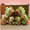 Frog Dinosaur Hat Capybara Plush Toy Animal Stuffed Doll Decoration Gift Kids