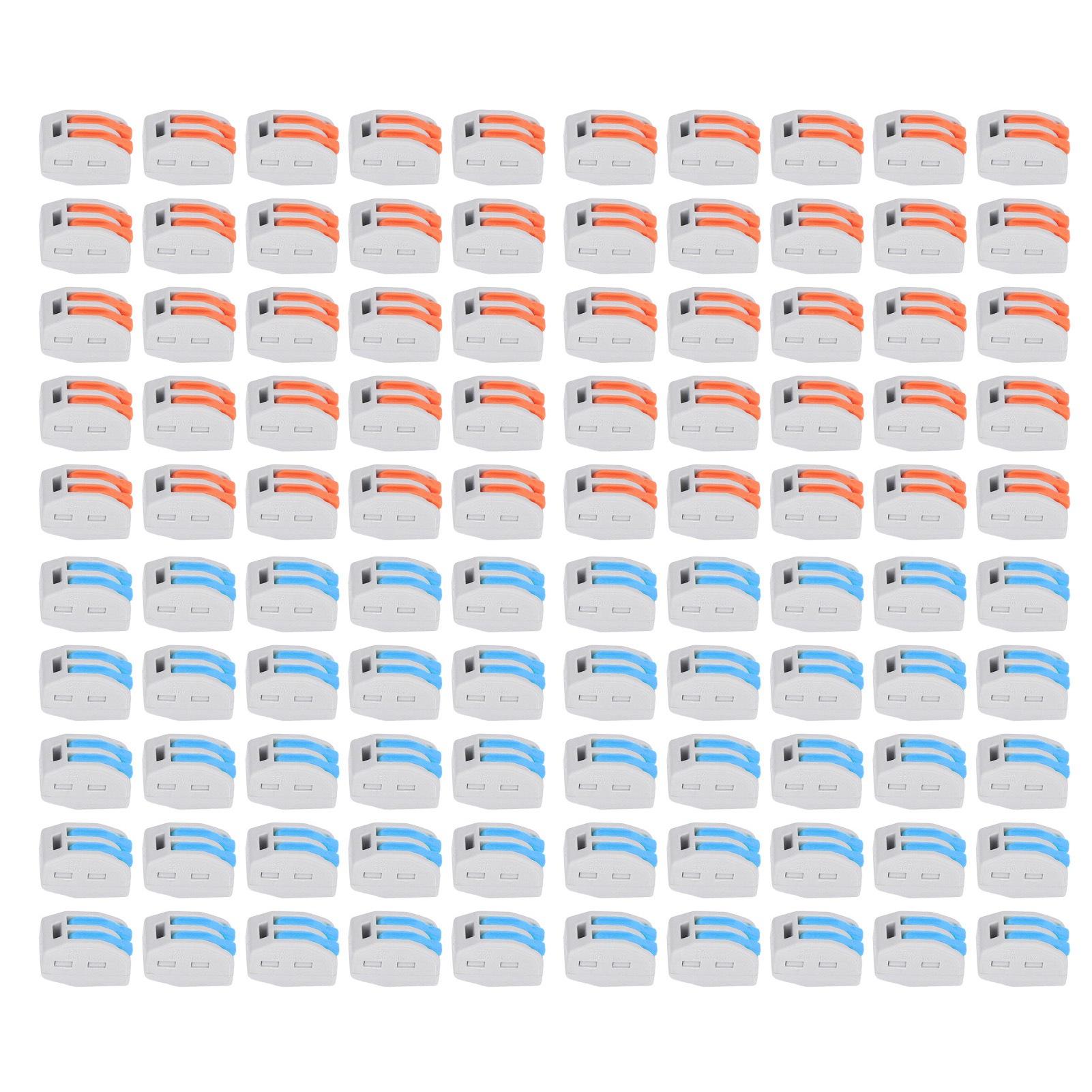 

50шт провод проводник разъем 2 порта рычаг сращивания клемм комплект комплект для проводки