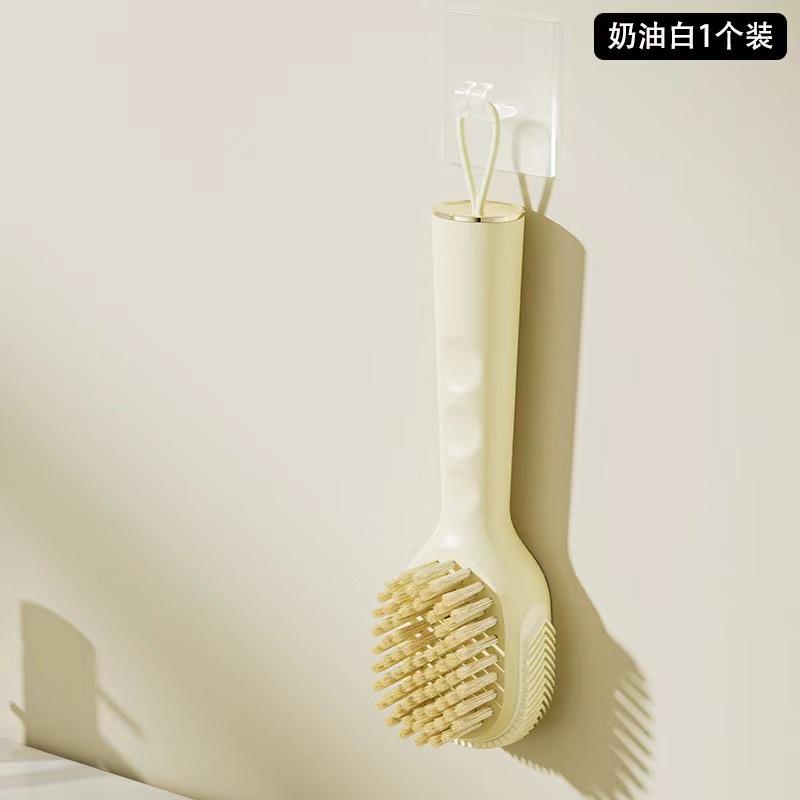 

Багатофункціональна щітка для чищення Взуттєва щітка М яка щетина Щітка для рідини Довга ручка Щітка для чищення одягу Господарський інструмент для чищення 1 шт.