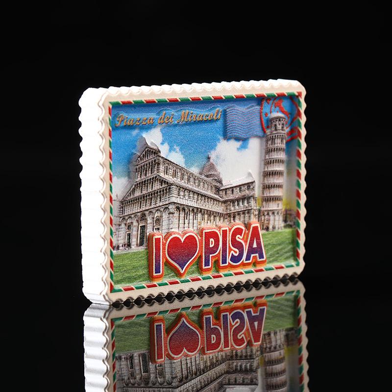 Leaning Tower of Pisa Fridge Magnets Italy Traveling Souvenirs Home Decor Blackboard Magnetic Stickers Cute Fridge Stickers