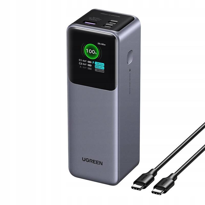 Powerbank Ugreen Nexode Pb722 25000 Mah 200W Usb-A / 2X Usb-C Gray 1 Pc