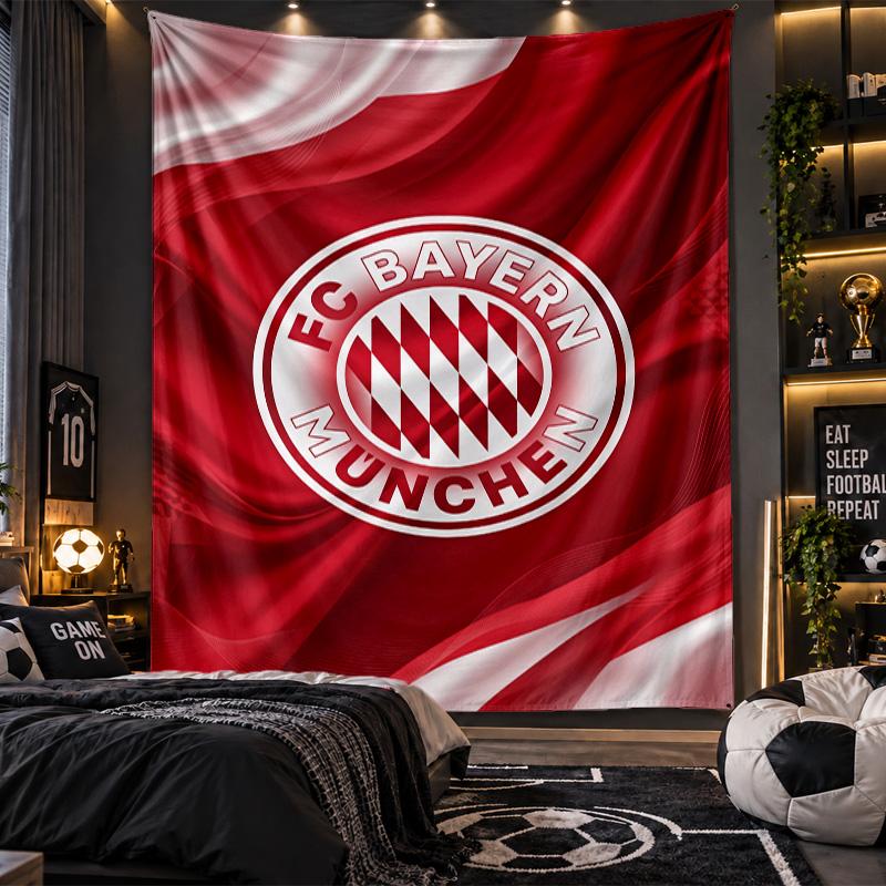 Wandbehang Teppich Bayern München Druckstoff für Wohnzimmer Schlafzimmer Heimdekoration