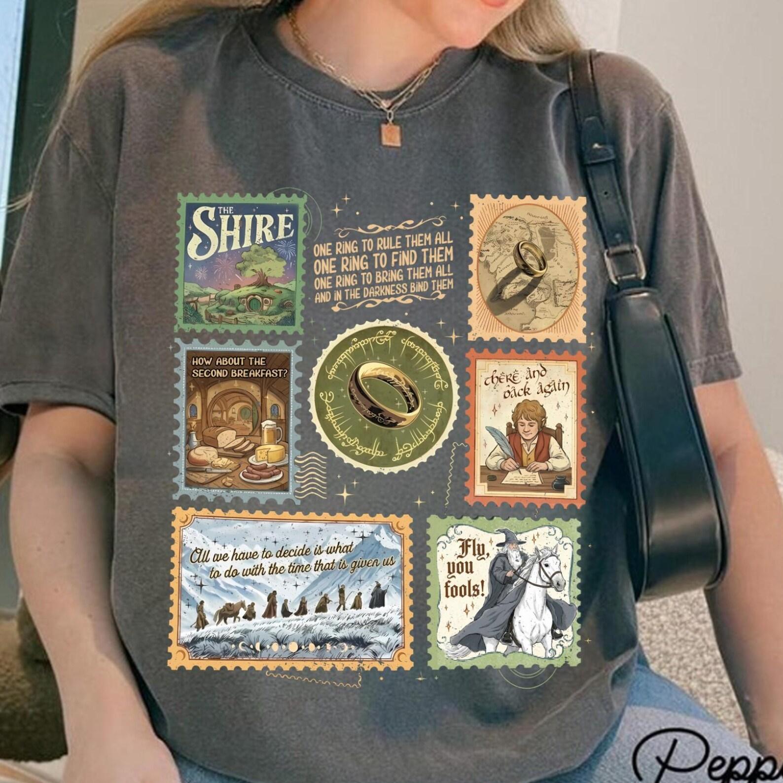 Fly You Fools, The Lord Of The Rings Shirt, The Shire Shirt, There And Back Again, Second Breakfast Tee, Merch Tolkien Aragorn, LOTR shirt XL