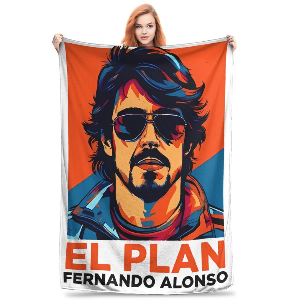 Max Verstappen Charles Leclerc Blankets Soft Warm Novelty Plush Bedding Throws for Cozy Home Decor Student Dorms Flannel Bedspr