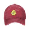 Peace Was Never An Option Duck Baseball Cap Vintage Distressed Washed Cartoon Headwear for Unisex Women Running Golf Fit Hats Cap