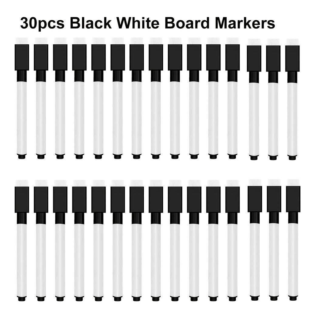 8-50Pcs Fine Tip Magnetic Whiteboard Markers with Eraser Cap, Non-Toxic Quick-Dry Dry Erase Pens, Whiteboard Accessorie, Teacher