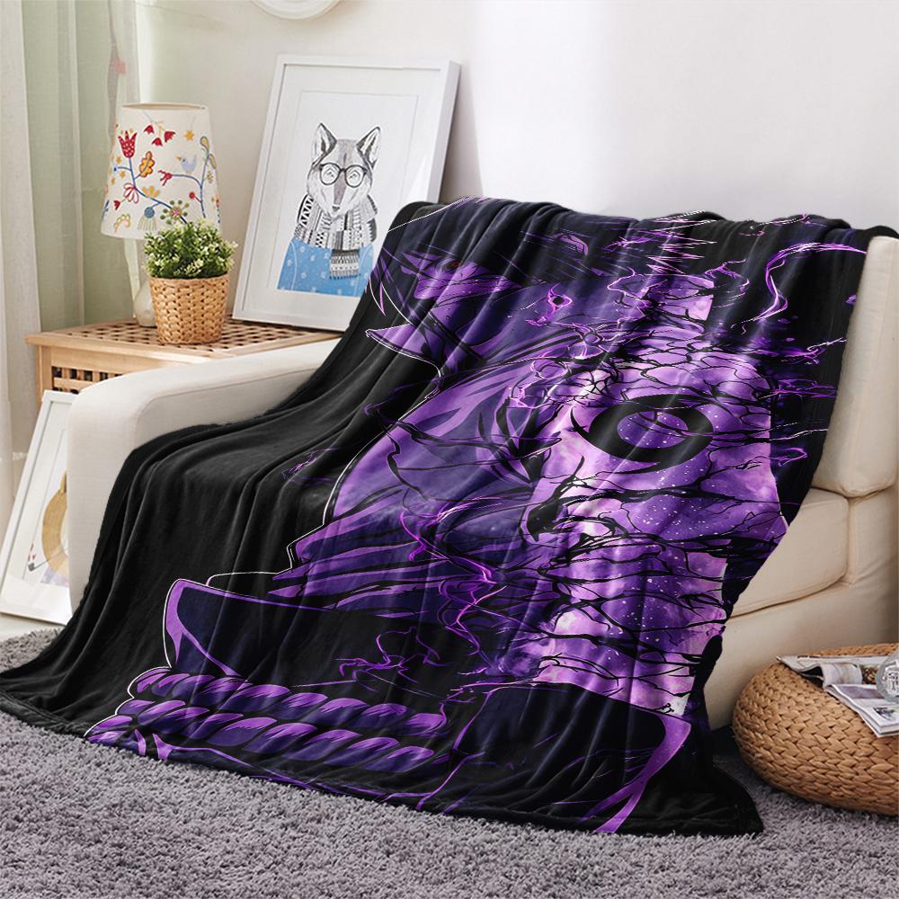 1Pc Cartoon Print Flannel Blanket, High Quality Comfortable for All Seasons, Home Decor, Warmth and Comfort, Perfect for Christmas Birthday Gift