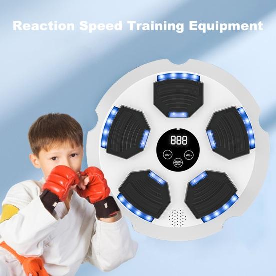 Musikkboksemaskin Veggmontert Bluetooth-kompatibel Elektronisk Smart LED-boksing Trening Stansepute Hjemmetreningsutstyr