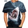 Horrible Shark T Shirt For Men Ocean Animal T-Shirts Summer Casual Fashion O-Neck Tops Short Sleeve Street Tees