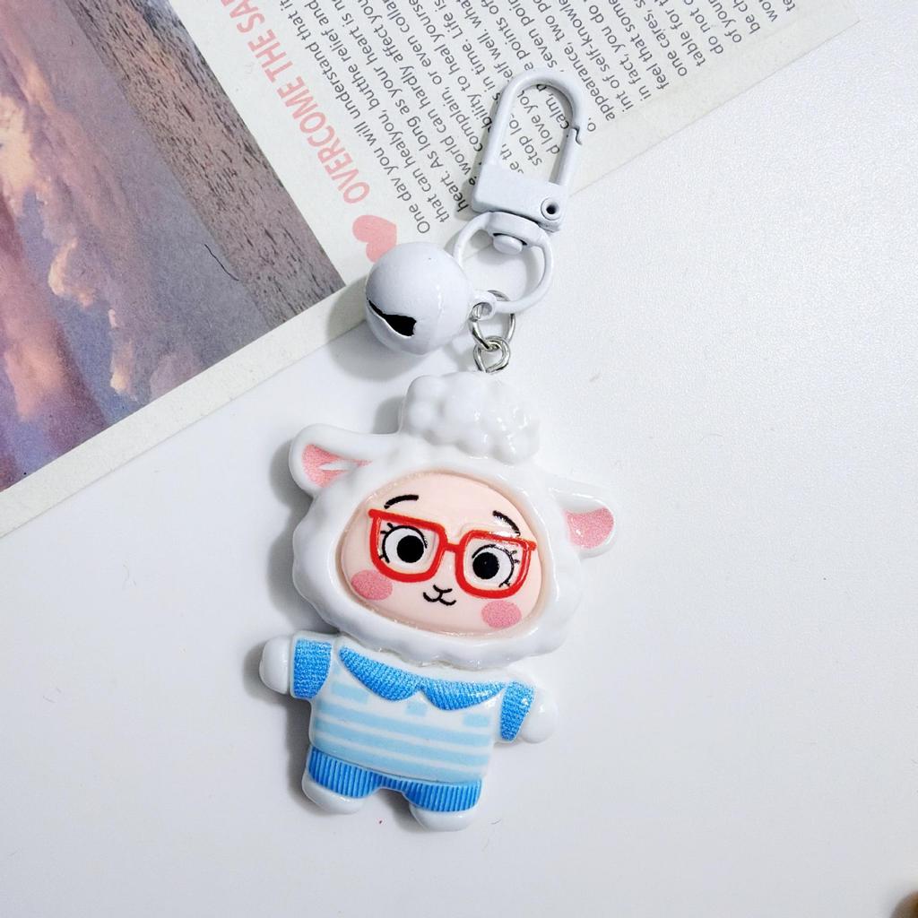 Cartoon Animal Keychain Pendant: Cute Charm for Backpack or Bag, Perfect Gift for Friends