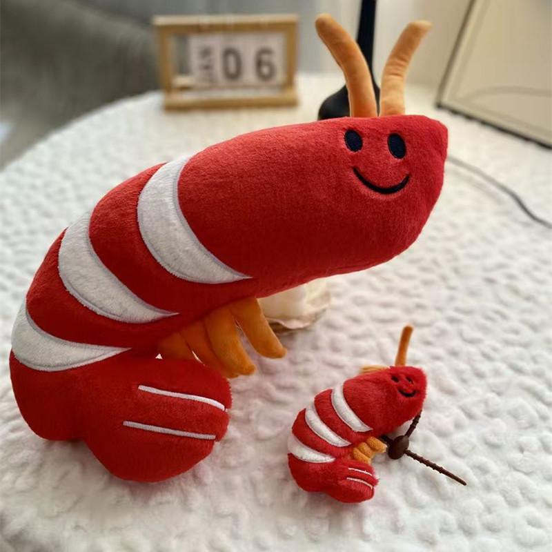 Ocean Animal Cartoon Plush Toy Stuffed Shell King Crab Sea Urchin Trepang Prawn Conch Decor Plushie Gift