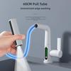 Cascade Dorée Température Affichage Numérique Robinet de Bassin d'Eau Chaud/Froid Mélangeur d'Évier Robinet de Salle de Bain/Cuisine Robinet Extensible