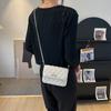 Bag Women's Bag 2025 New Simple and Fashion Rhombus Xiaoxiangfeng One Shoulder Crossbody Chain Bag Small Golden Ball Small Square Bag