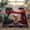 Cristiano Ronaldo Soccer Action Floor Mat Suitable for Dormitory Dining Room Living Rooms Study Room Anti-slip Rug Office Home Decor Best for Christma