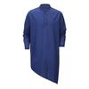Minimalist Long Shirts Men's Shirt Robe Loose Indian & Pakistani Clothing New Chinese Casual Tops Knee-Length Casual Outerwear