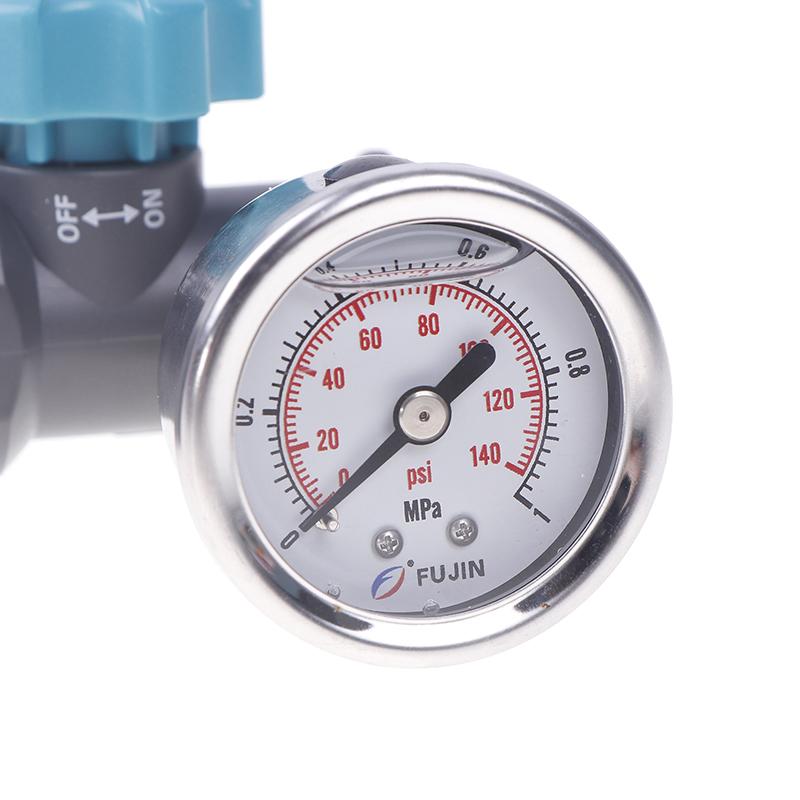Druckregler G3/4'' Einstellbares Wasserdruckregelventil mit Manometer Gewächshausgarten-Bewässerungsregler