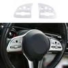 Car Steering Wheel Button Frame Silver Cover Trim For Benz GLA Aluminum -22