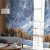 Mountains Snow Landscape On The Northern Italy Chiffon Sheer Curtains for Living Room Bedroom Window Voiles Tulle Curtain