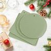Silicone Trivet Mats for Hot Dishes Heat Resistant Pot Holder for Potholders Drying Jar Opener Spoon Holder Coaster Multipurpose Kitchen Placemats