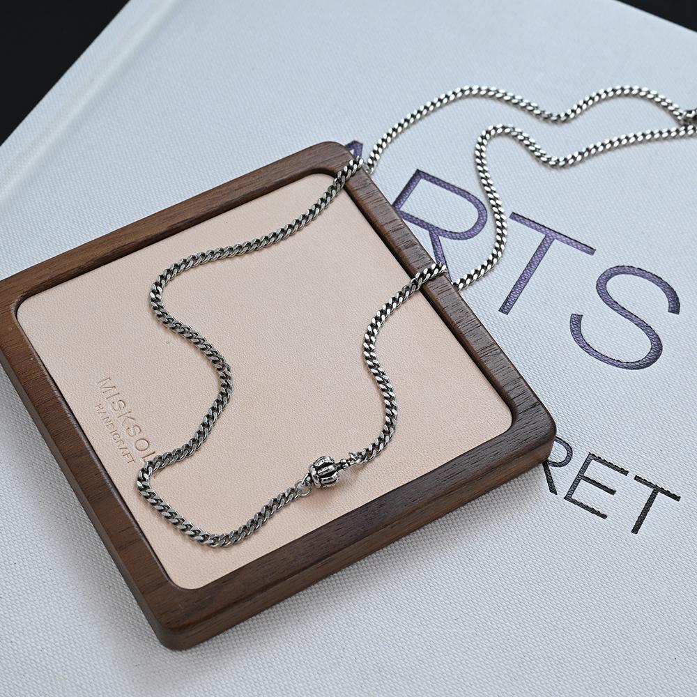 Retro Crown Pendant Tank Chain Diy With Necklace Women'S Sweater Chain Exquisite Universal Chain