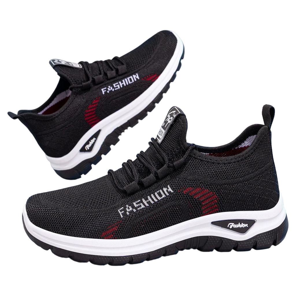 Lightweight Breathable Slip On Athletic Shoes for Women Flexible Sole Casual Running Sneakers with Knit Upper and Cushioned Insole