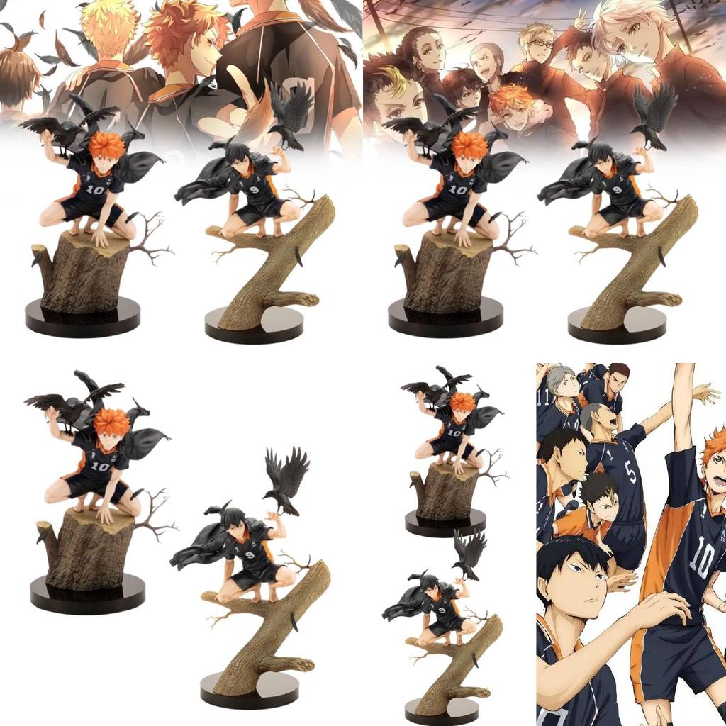High-quality Pvc Haikyuu Gk Figure Of Hinata Shoyo And Kageyama Tobio With Detailed Base