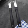 Stainless Steel Pry Bar Barbecue Starter Outdoor Barbecue Pry Bar Plastic Handle Fork Fire Clamp Carbon Exchanger