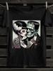 Men's Black Frankenstein & Bride Monster Graphic T-Shirt - Vintage Horror Comic
