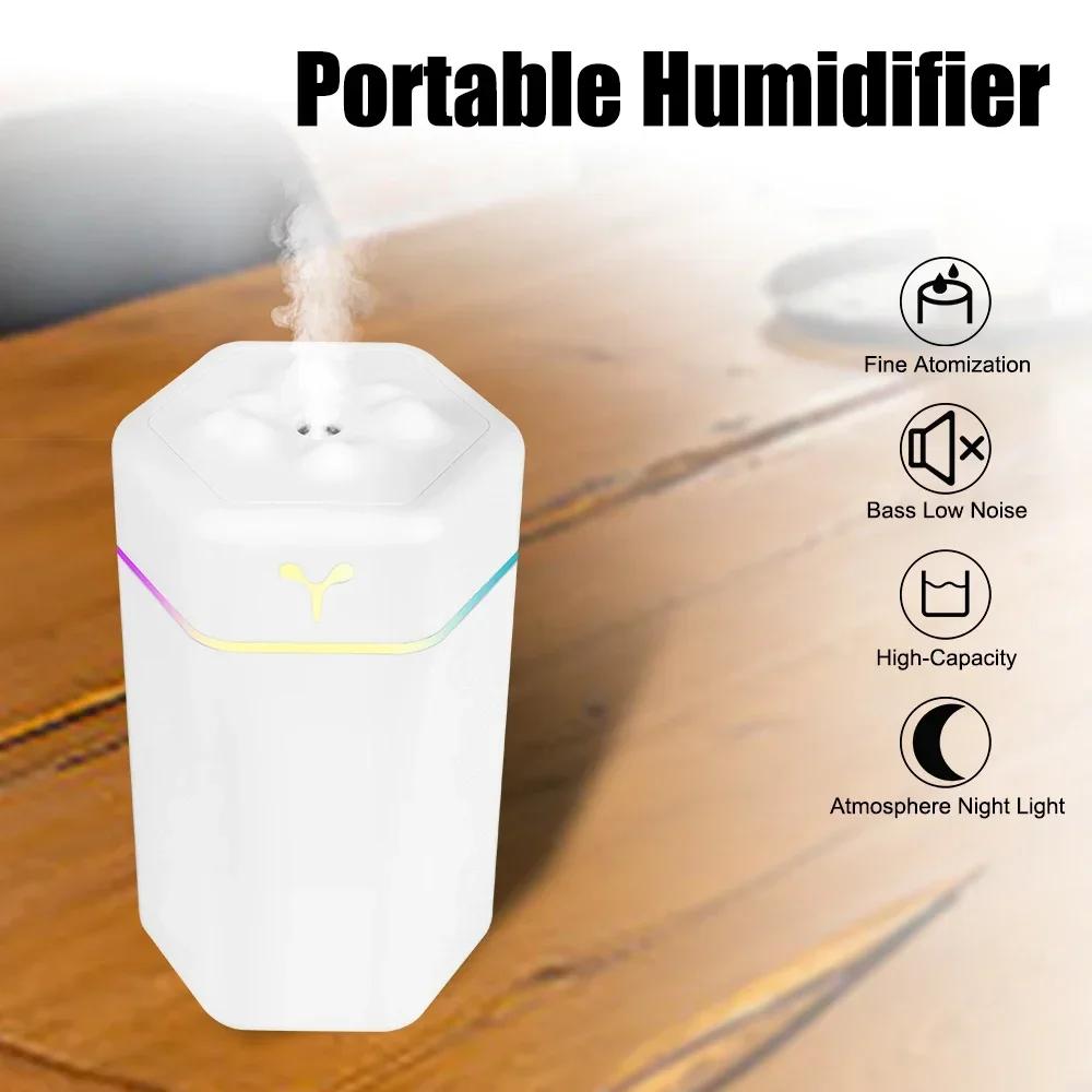 Cool Mist Sprayer Portable Electric Air Humidifier Mini USB Aroma Diffuser Purifier For Home Car with Colorful Night Light
