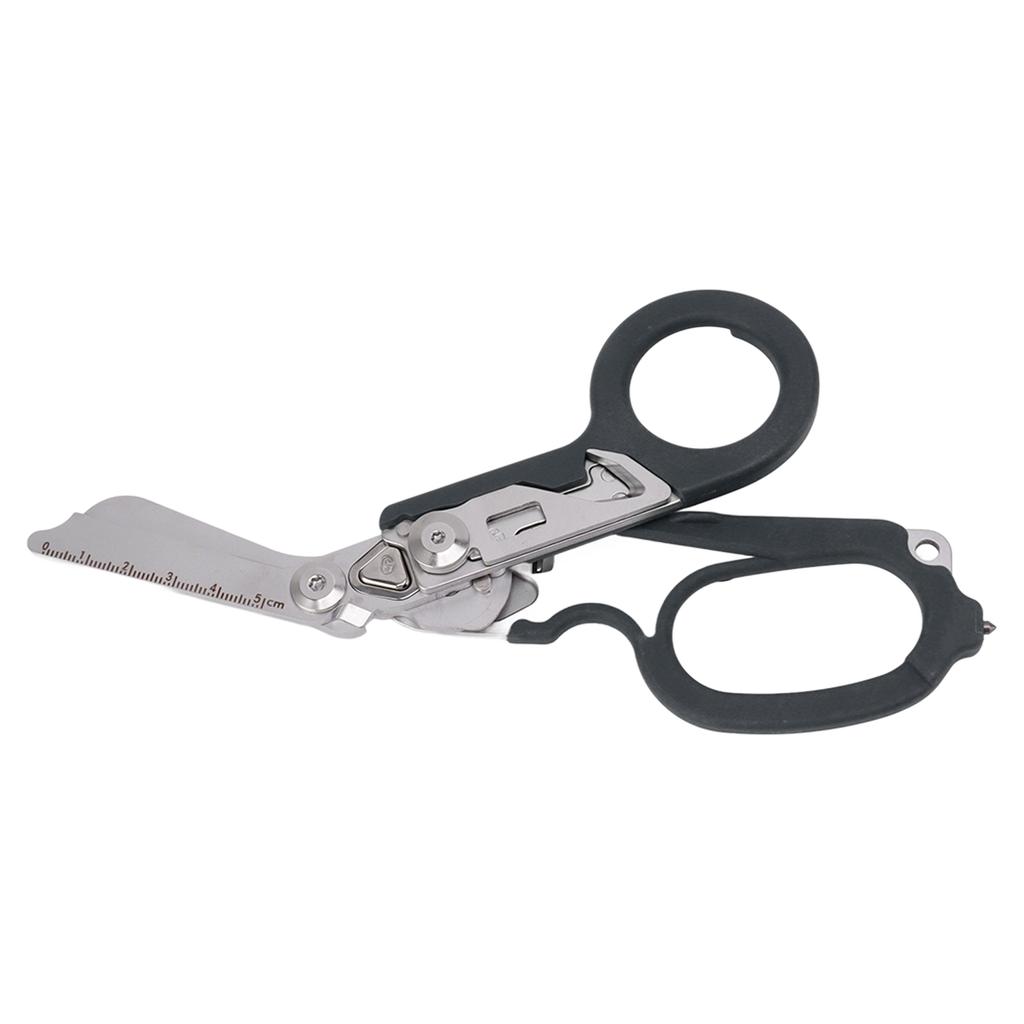 Emergency Response Shears Foldable Shear with Ring Cutter Glass Breaker Latching Function For