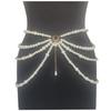 Waist Chain, Thickness Varies, Pearls Meet, Multiple Layers of Tassels, Side Chains, Waist Chains, Waist Accessories, Holiday Party Accessories
