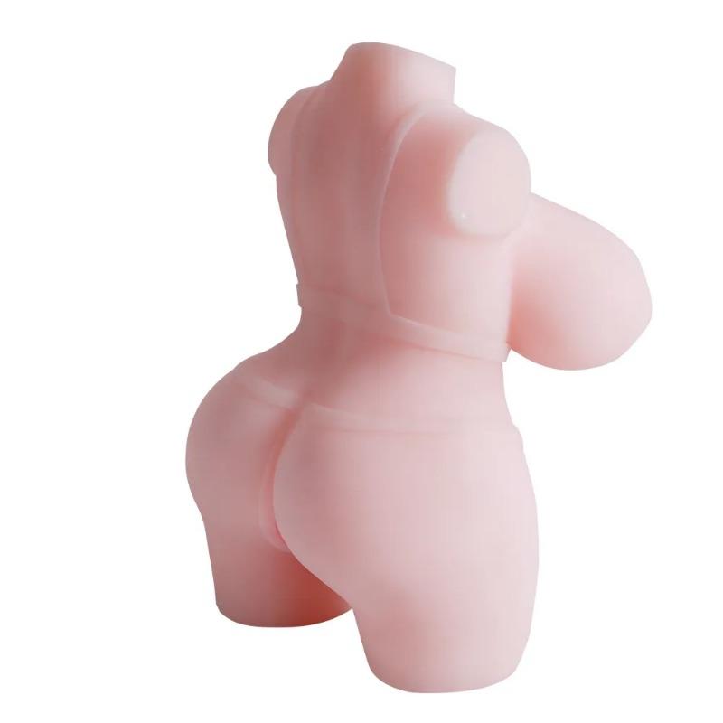 Solid TPE Sex Doll Realistic Breasts Vagina Anus Simulation Doll Airplane Cup Male Masturbator Products