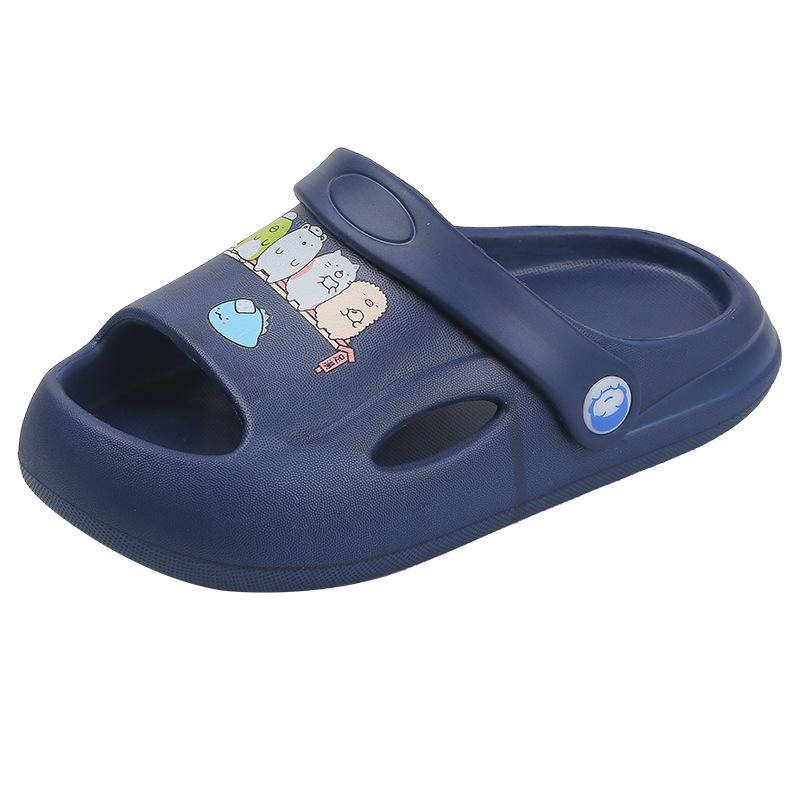 

2-5 лет 6 детей детские нескользящие и противоударные сандалии для ванной комнаты мягкая подошва для детей среднего и младшего возраста мальчики и девочки детские тапочки 180 темно-синий