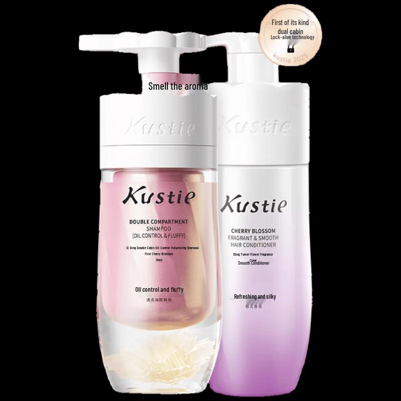 Kustie Cherry Blossom Shampoo & Conditioner Set