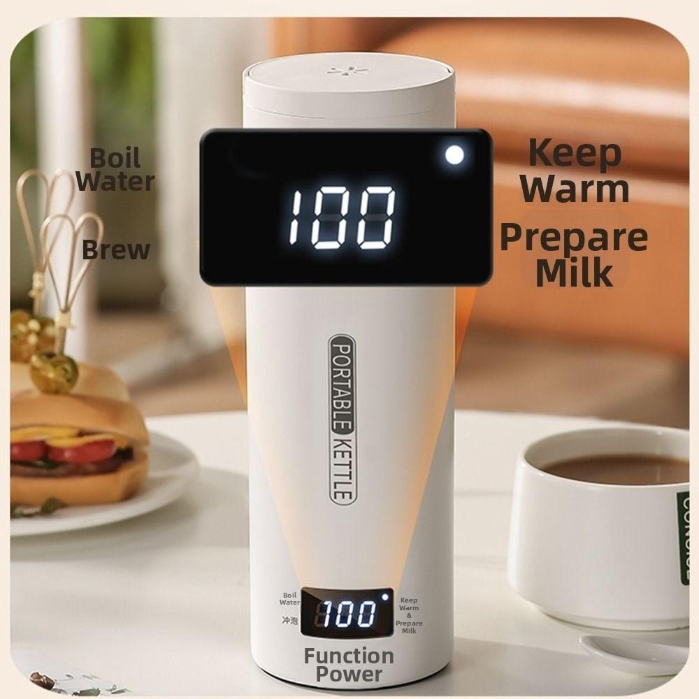 316 Edelstahl Reise-Wasserkocher Tragbare Smart-Wasserflasche für Büro, Wohnheim oder Reise