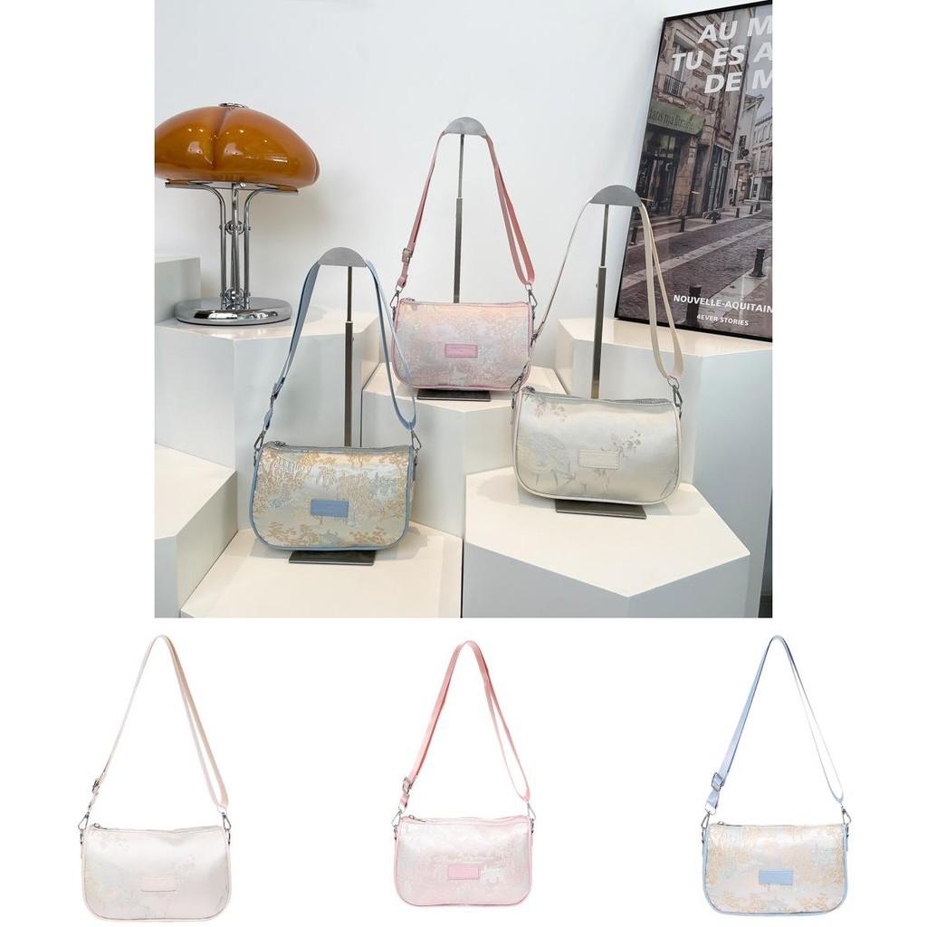 Fashionable Artistic National Style Lightweight Crossbody Bag With Embroidery