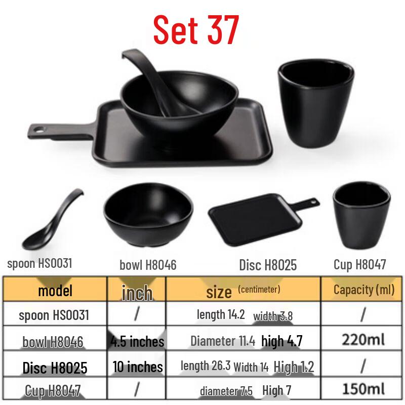 Melamine Restaurant Dinnerware Set