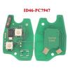 10pcs Remote Car Key Circuit Board For Renault Duster Modus Clio Twingo DACIA Logan Sandero 433Mhz ID46/4A pcf7952E PCF7947/7946