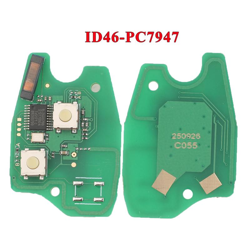 10pcs Remote Car Key Circuit Board For Renault Duster Modus Clio Twingo DACIA Logan Sandero 433Mhz ID46/4A pcf7952E PCF7947/7946