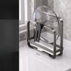 Kitchen Pot Lid Holder Cutting Board Rack Countertop Chopping Board Bracket Multifunctional Storage Shelf Organizer Stand