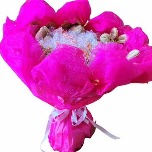 Q-FLA Rabbit Bouquet B Brown Flower Bouquet Gift Plush Toy B-60