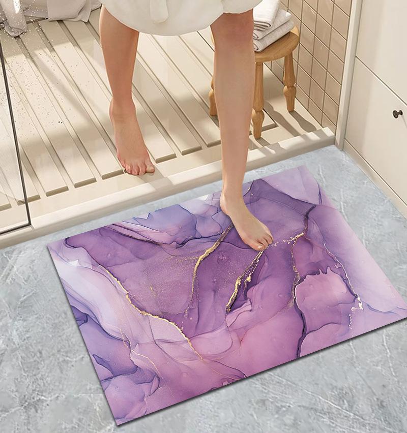 Kieselgur Teppich Rutschfeste Eingangsfußmatte Badezimmerboden Teppich Saugfähige Toilettenbodenmatte Heimdeko