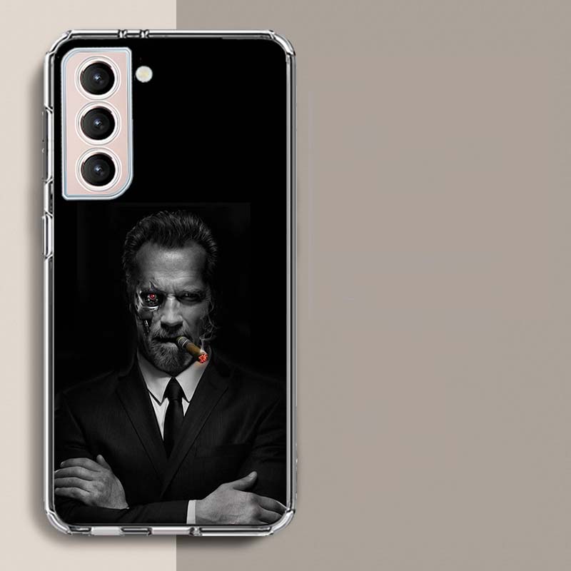 Arnold Schwarzenegger Terminator Phone Case For Samsung Galaxy S25 Edge S24 S23 FE S21 S20 S10 Plus S22 S26 Ultra Cover Clear Ca