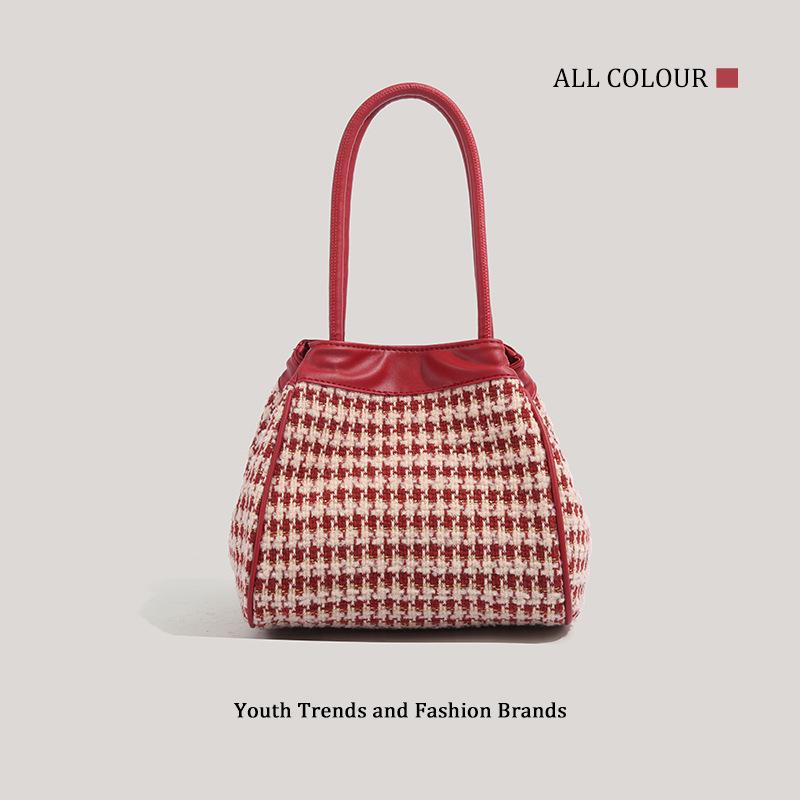 

Fashion red bridal wedding bag mother and child bag niche high-end handbag women s versatile trend handbag красный