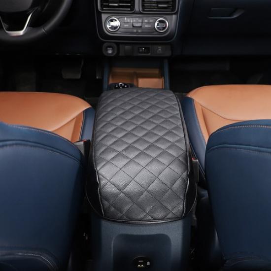 Leather Car Armrest Pad Cover Handrest  Box Cover For Ford Maverick -2024