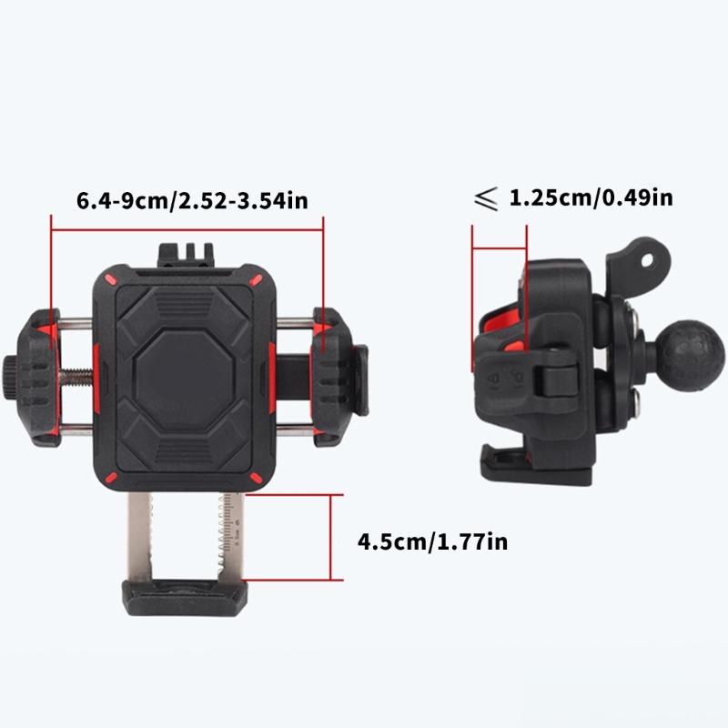 Shockproof Bike Phone Mount Support Rack For Ebikes And Motorcycles Handlebar Navigation For Smartphones Up To 90mm Wide