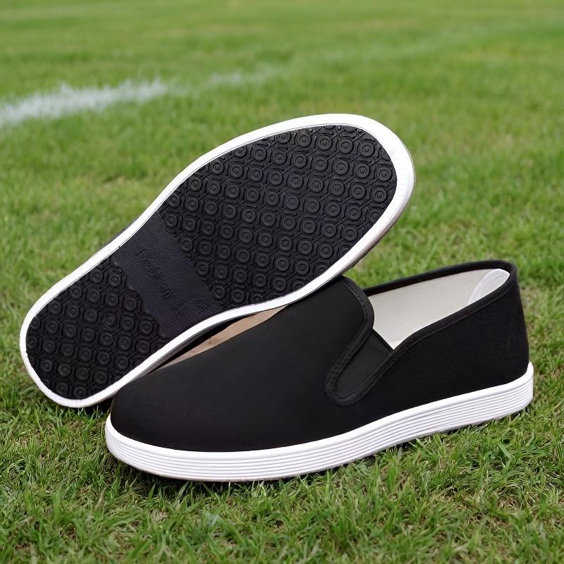 Men's Handmade Old Beijing Breathable Cloth Shoes - Summer Casual Style