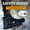 Andningsbara män Arbetssäkerhetsskor Antikrossande ståltåhätta Arbetsstövlar Konstruktion Oförstörbara arbetssneakers Herrskor
