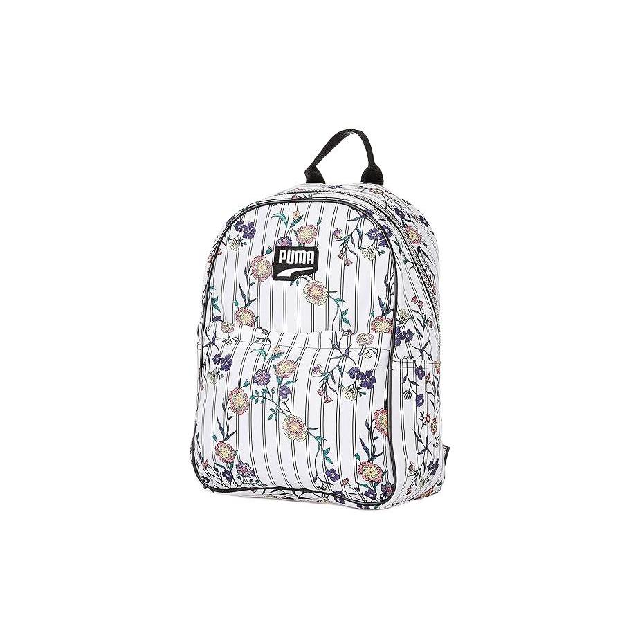 New PUMA Fabric Backpack Regular Women's Black White 076989-01
