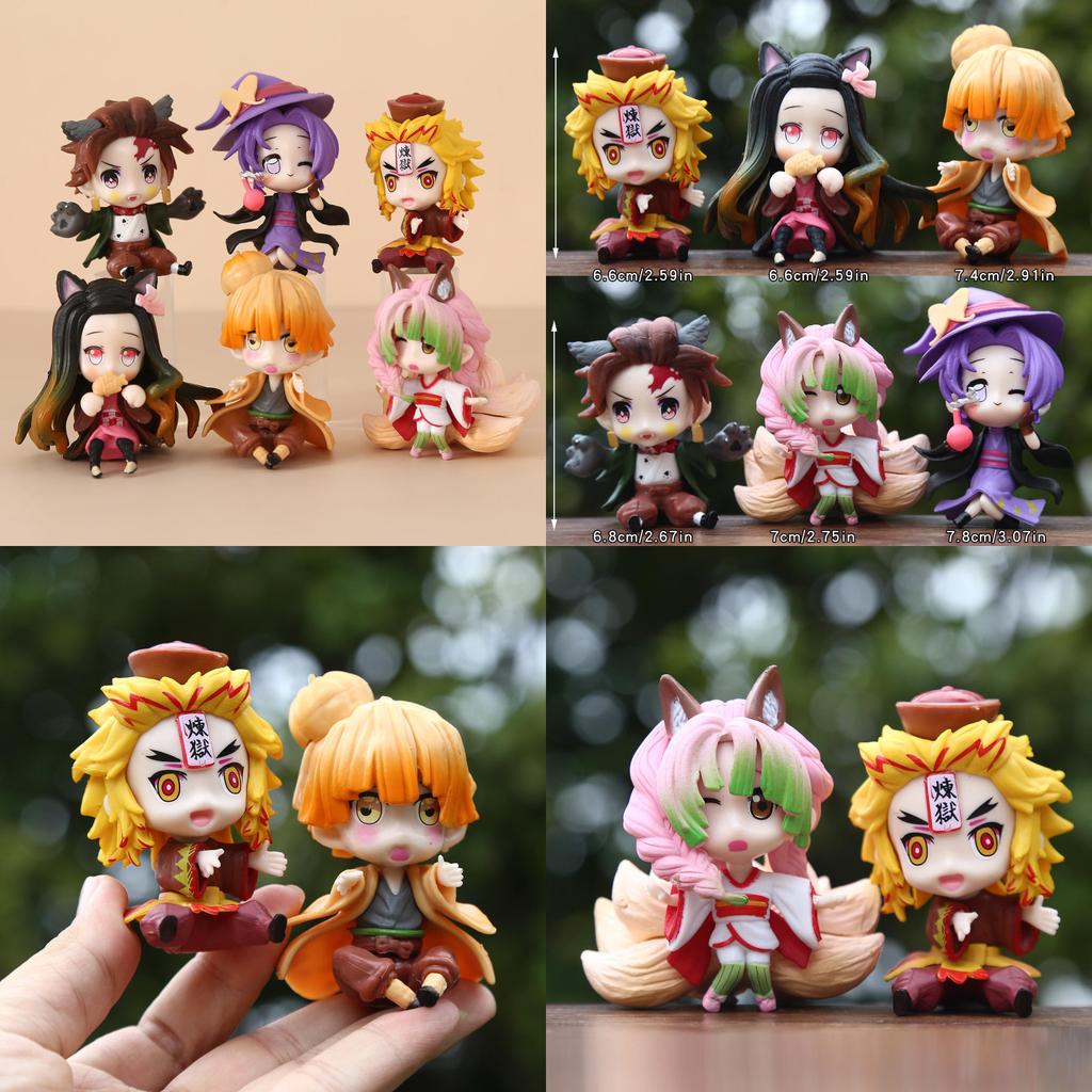 Demon Slayer: Kimetsu No Yaiba Anime Girl Pvc Figure Blind Box Toy For Collectors And Kids
